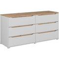 Das Sideboard nimmt mit 160 x 76.6 cm Gestalt an