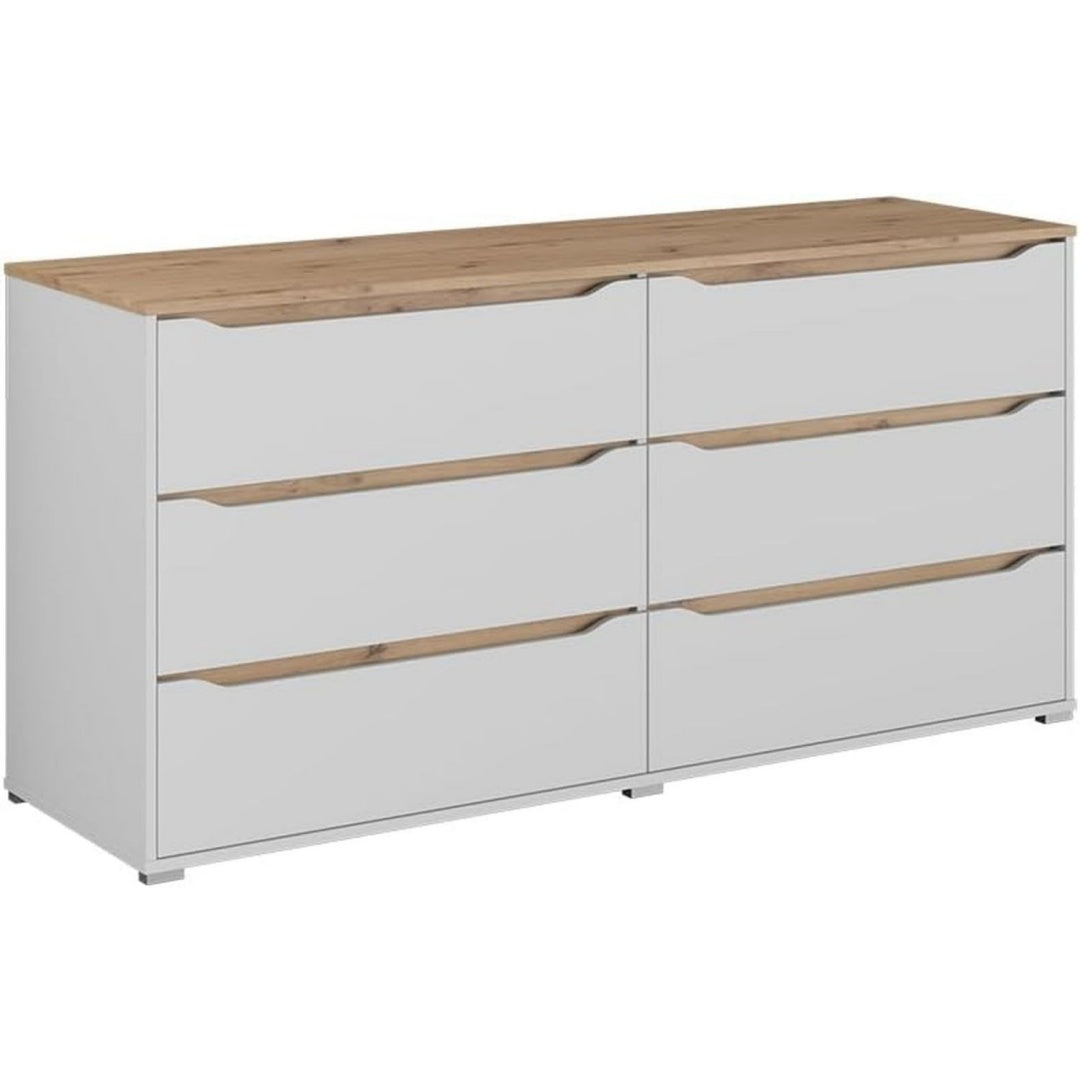 Das Sideboard nimmt mit 160 x 76.6 cm Gestalt an