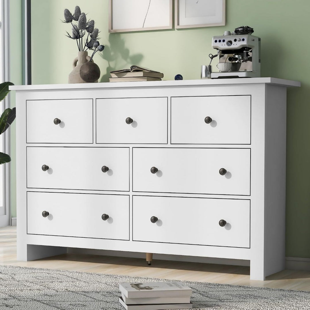7 Schubladen ergaenzen das Sideboard