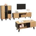 Das Sideboard nimmt mit 140 x 78.5 x 41 cm Gestalt an
