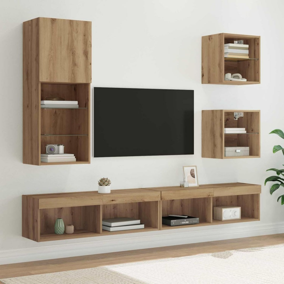 Sideboard verbindet LED Beleuchtung und eine Wandmontage