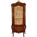 Vitrine in Braun und Gold