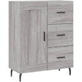 Sideboard mit Schubladen in Eichenbraun und Grau