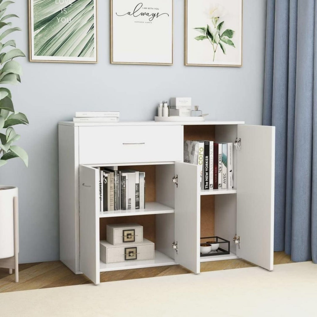 Sideboard mit den Massen 88 x 30 x 70 cm in Weiss