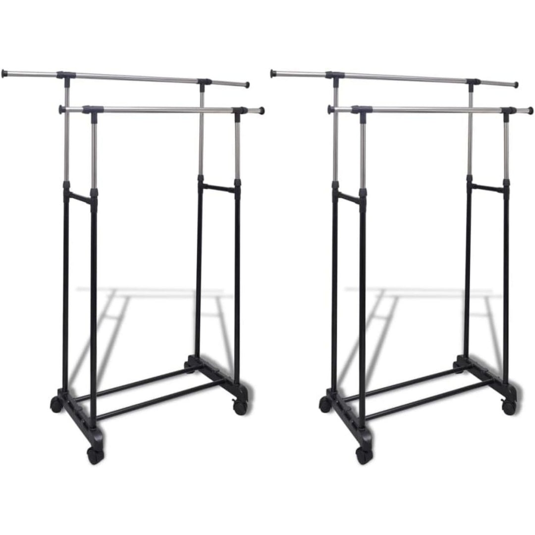 Der Kleiderstaender misst 150 x 42 x 170 cm