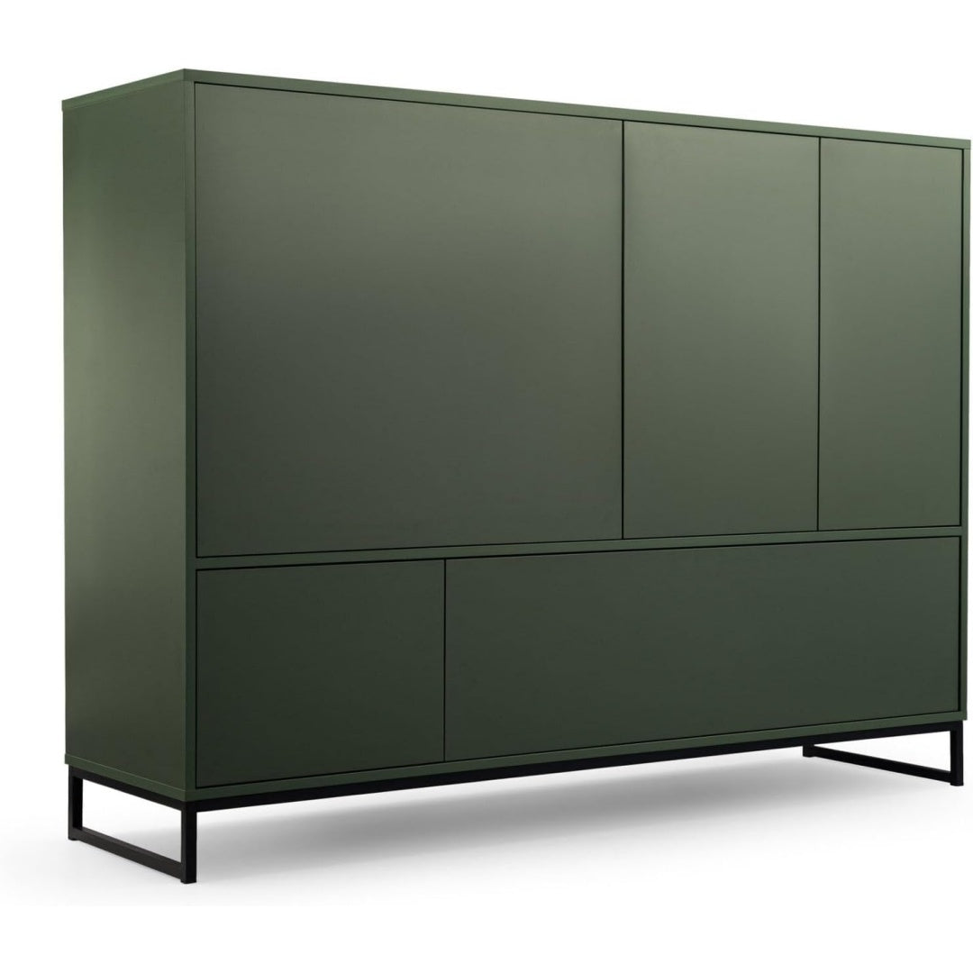 Sideboard mit geschlossenem Stauraum, 5 Tueren und beschichteten Flaechen
