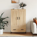 Hochschrank mit den Massen 69.5 x 31 x 115 cm in Eichenbraun