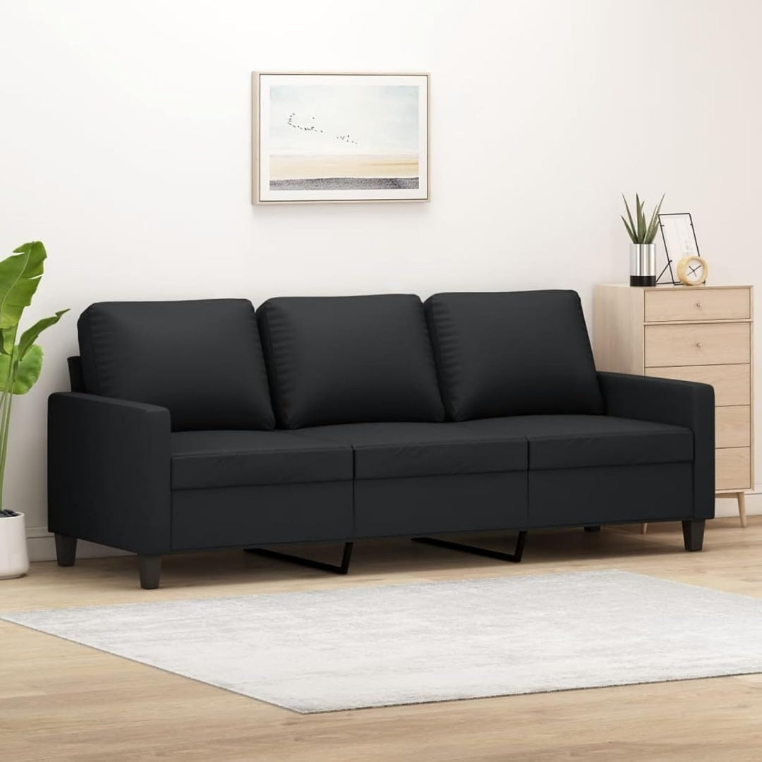Sofa mit den Massen 180 cm in Schwarz