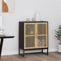 Sideboard aus Holzwerkstoff und Metall mit geschlossenem Stauraum