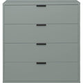 Matte Oberflaechen ergaenzen das Sideboard