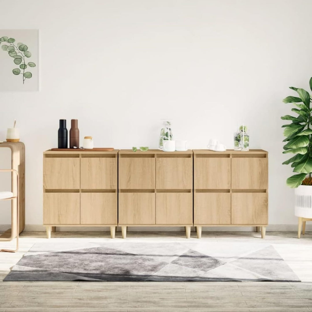 Sideboard mit den Massen 60 x 35 x 70 cm in Eichenbraun aus Holzwerkstoff