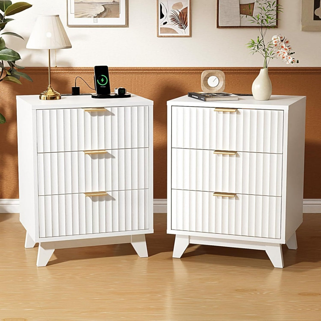 3 Schubladen an dem Boxspringbett